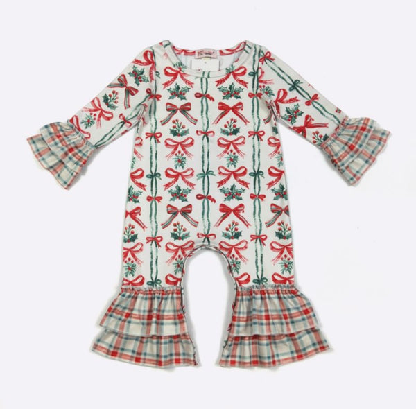 Berry Merry Bows Romper