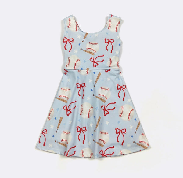 Baseball n Bows Dress