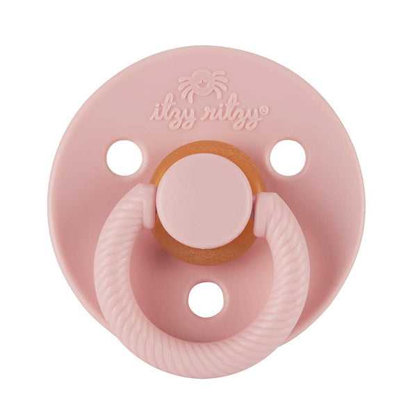 Itzy Soother™ Natural Rubber Paci Sets | Pink Bow