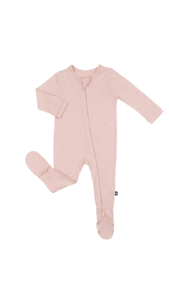 Zip Footie | Rose