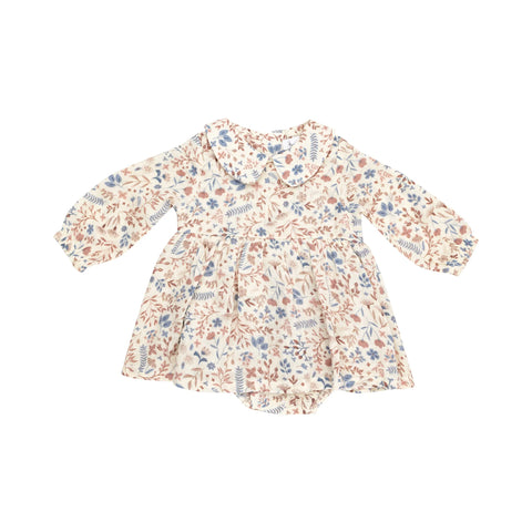 Peter Pan Collar Skirted Bubble Romper | Western Floral