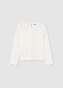 Sweater Top with Undershirt | Off White