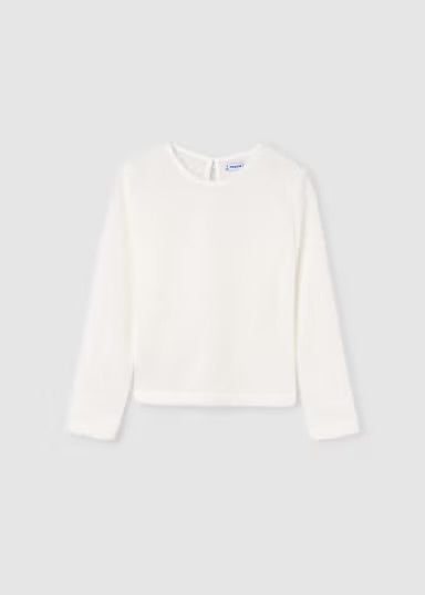 Sweater Top with Undershirt | Off White