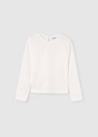 Sweater Top with Undershirt | Off White