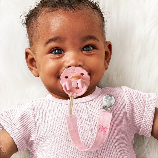Itzy Clip™ - Fabric Pacifier Strap | Bow