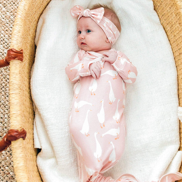 Newborn Knotted Gown | Goosie
