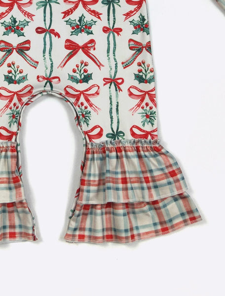 Berry Merry Bows Romper