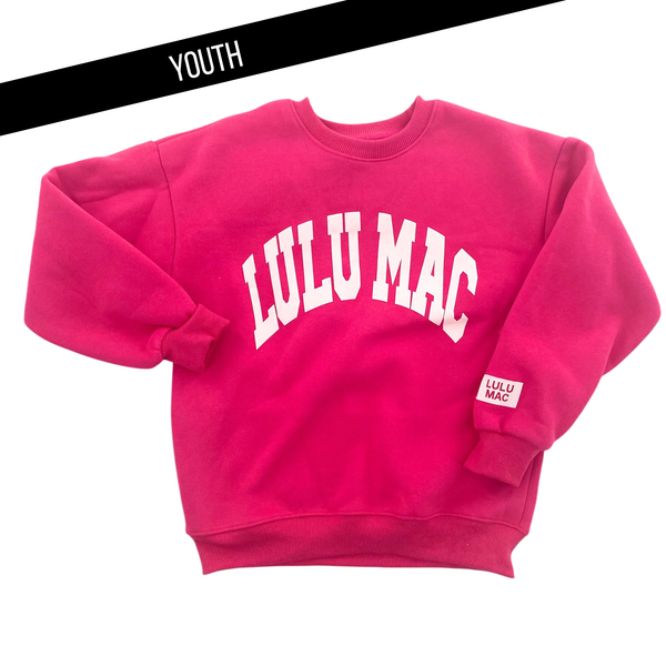 Lulu Mac Sweatshirt | Pink/White Puff