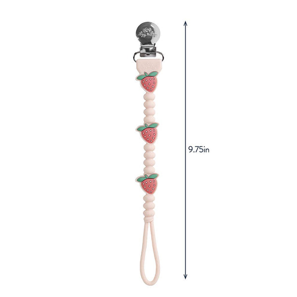 Itzy Paci Strap Plus™ | Pink Bows