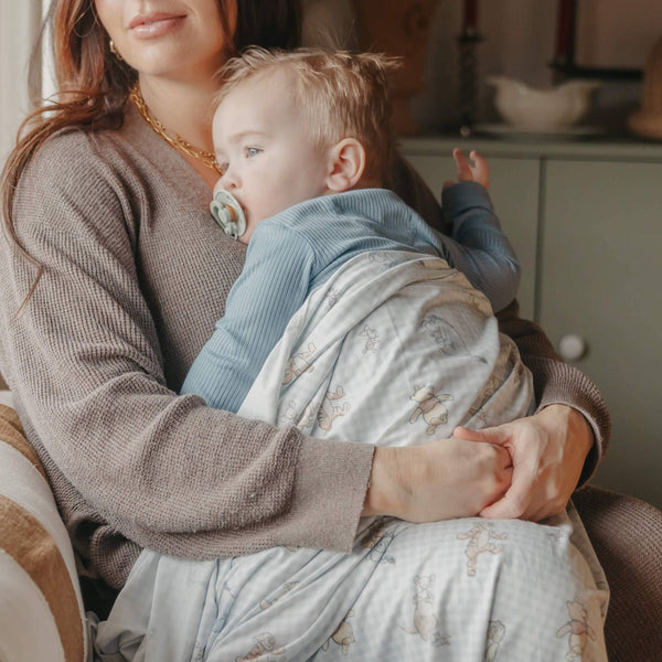 Knit Swaddle Blanket |  Winnie the Pooh and Friends