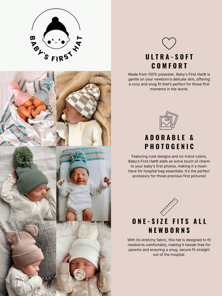 Baby's First Hat®, White Tulle Bow