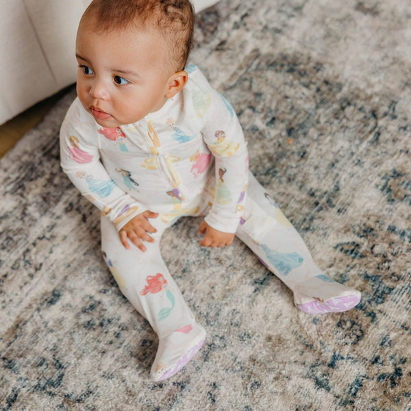 Disney Princess Zip-Up Footie Pajama