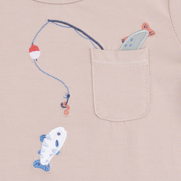 Crew Neck Tee with Cargo Short | Gone Fishing