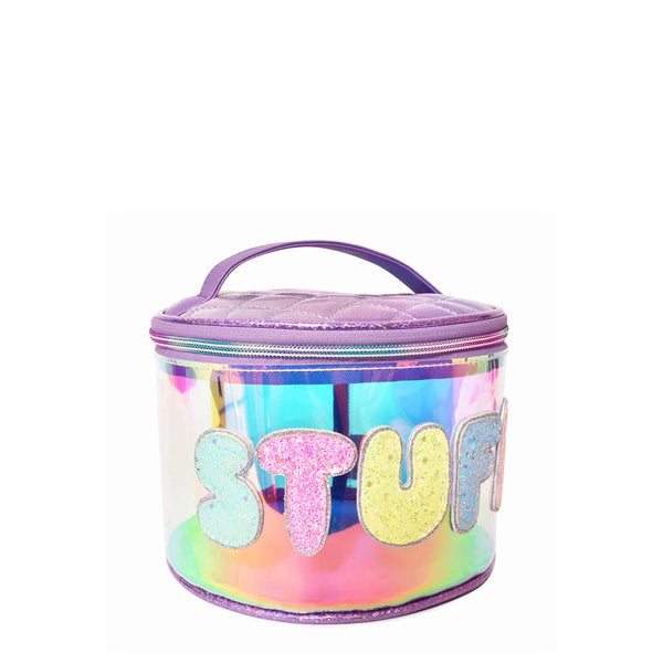 'Stuff' Lavender Glazed Round Glam Bag