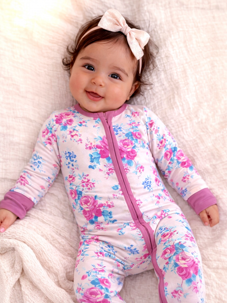 2-Way Zip Romper | Garden Secrets