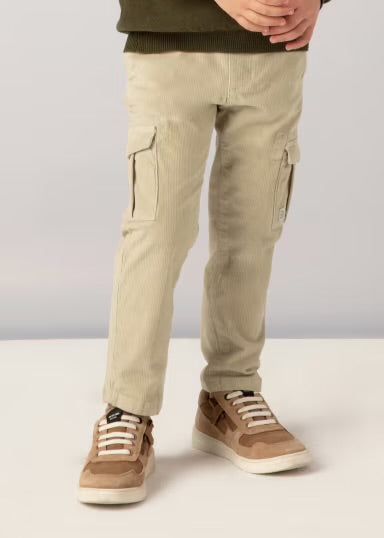 Corduroy Cargo Pants | Khaki