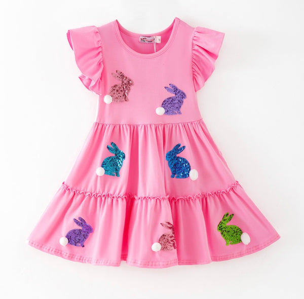 Bunny Tail Sequin Dress