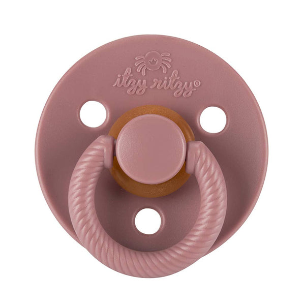 Itzy Soother™ Natural Rubber Paci Sets | Glow Juniper & Stl 0-6 M