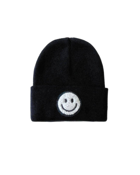 Smiley Baby & Kids Beanie | Black