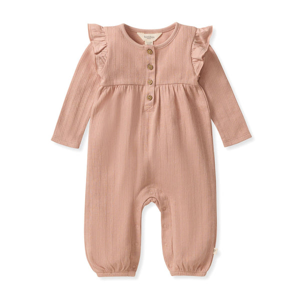 Ribbed Pointelle Jumpsuit