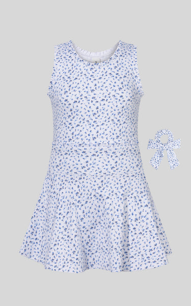 Lux Lettuce Edge Tank, Skort, and Scrunchie Set | Teeny Tiny Floral