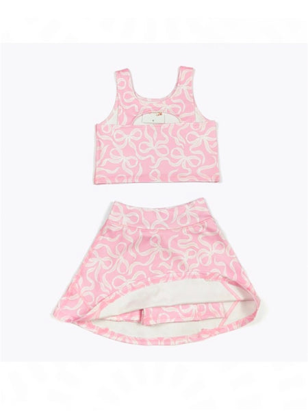Skort Set | Bubblegum Ribbon