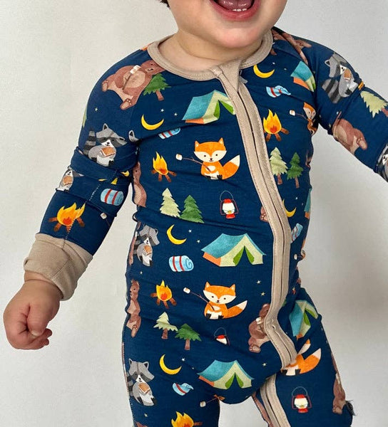 S’more Time Bamboo Zipper Romper
