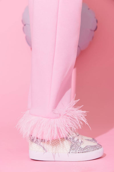 Pretty in Pink Feather Athletic Set