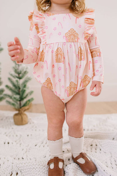 Leah Romper in Gingerbread