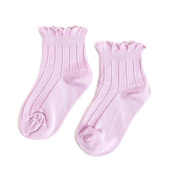 Frill Midi Socks | Lilac