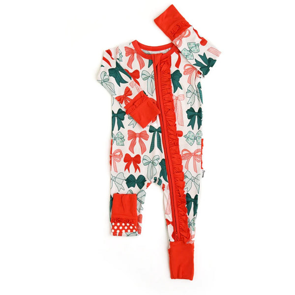 Belle Bows Ruffle Zip