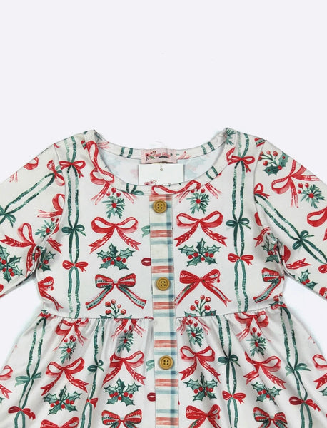 Berry Merry Bows Dress