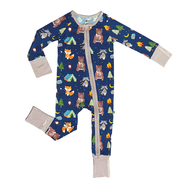 S’more Time Bamboo Zipper Romper