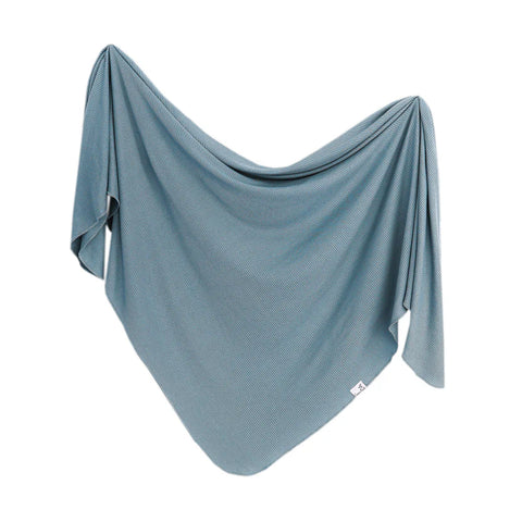 Atlantic Rib Knit Swaddle Blanket