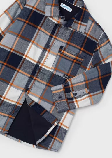 Plaid Lined Overshirt | Carrot