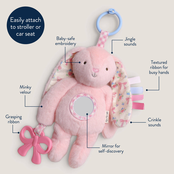 Itzy Ritzy Bitzy Traveler™ | Pink Bunny