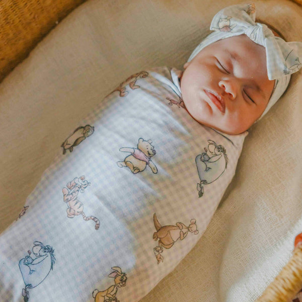 Knit Swaddle Blanket |  Winnie the Pooh and Friends
