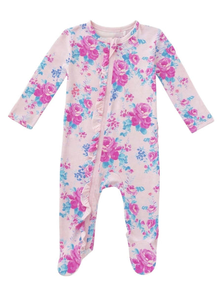 2-Way Zip Ruffle Footie | Garden Secrets