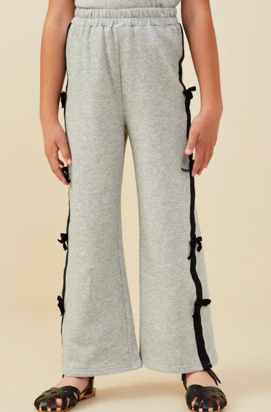 Bow Trim Side Stripe Set | Gray