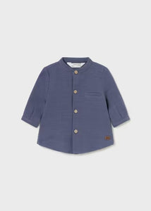 Mao Collar Shirt | Ocean