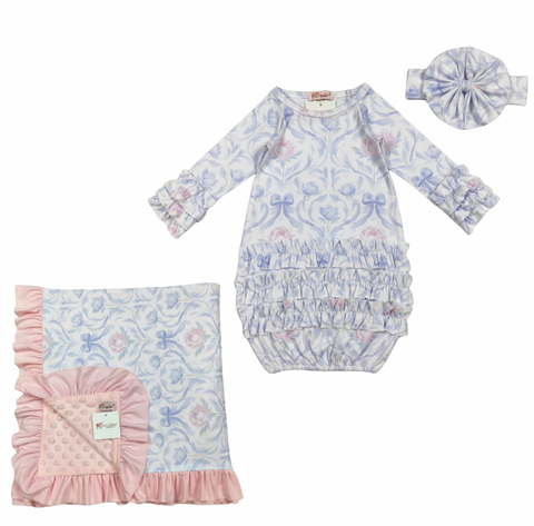 Ornate Prussian Gown & Blanket Set | DOORBUSTER