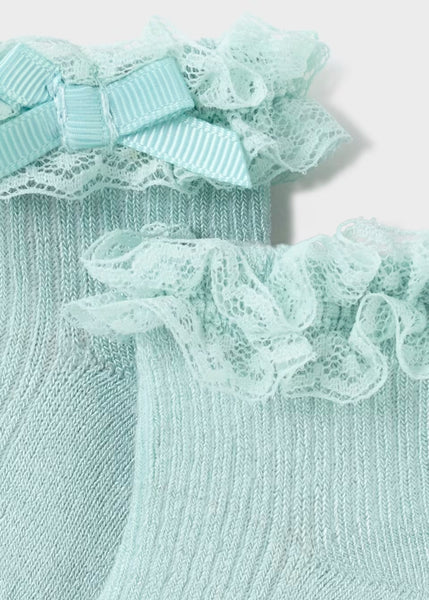 Lace Top Socks | Jade