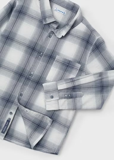 Plaid Button-Up Shirt | Cloudy