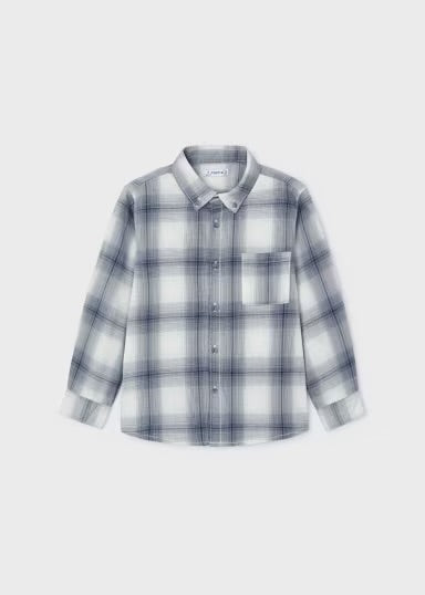 Plaid Button-Up Shirt | Cloudy