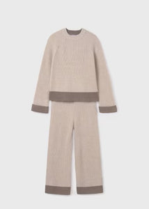 Knit Pant Set | Stone