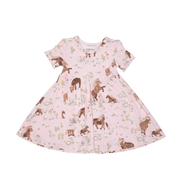 Watercolor Ponies Twirly Dress