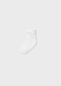 Openwork Sock w/ Bow | Cream