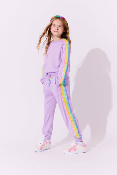 Rainbow Sequin Set | Lavender