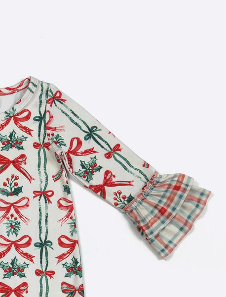 Berry Merry Bows Romper