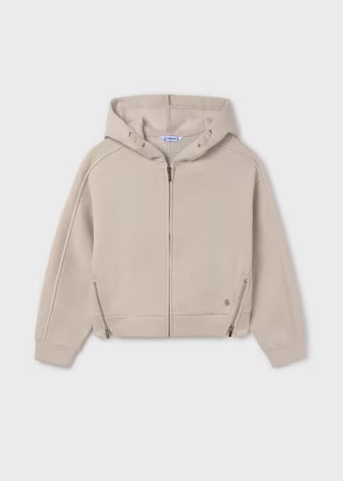 Zippered Hoodie | Stone